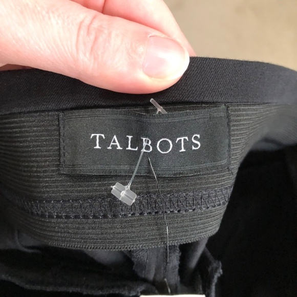 Talbots Black Elastic Waist Ankle Pants Size 6 Petite - Picture 3 of 12